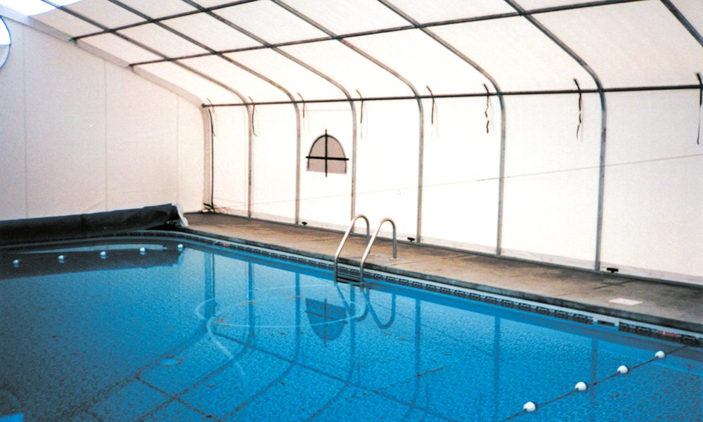 Pool Enclosure Heavy Gable Building interior