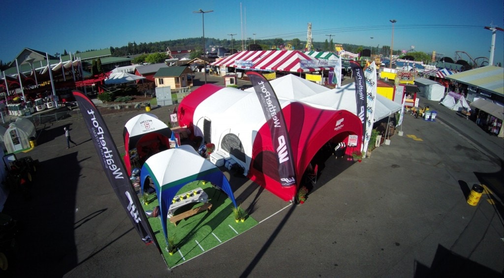 Washington state fair booth tents