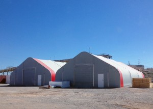 40x60-Storage-Buildings-Metal-Door-Red-Grey