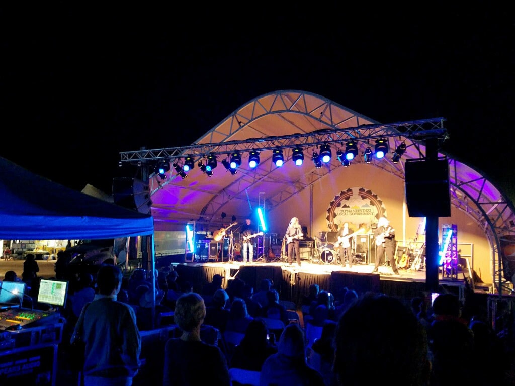 outdoor concert stage