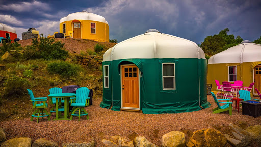 Luxury WeatherPort yurts at Royal Gorge Rafting and Zip Line Tours