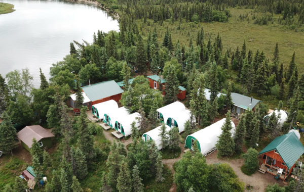 WeatherPort cabins at Angler's Alibi fishing lodge