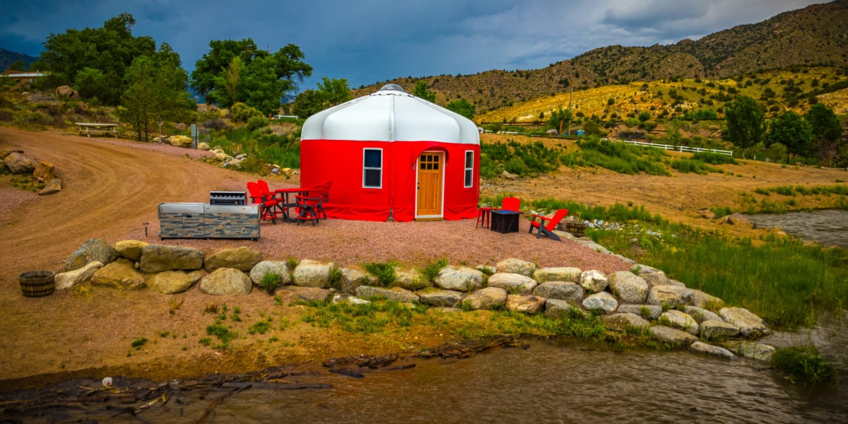 WeatherPort yurt at Royal Gorge Zipline Tours