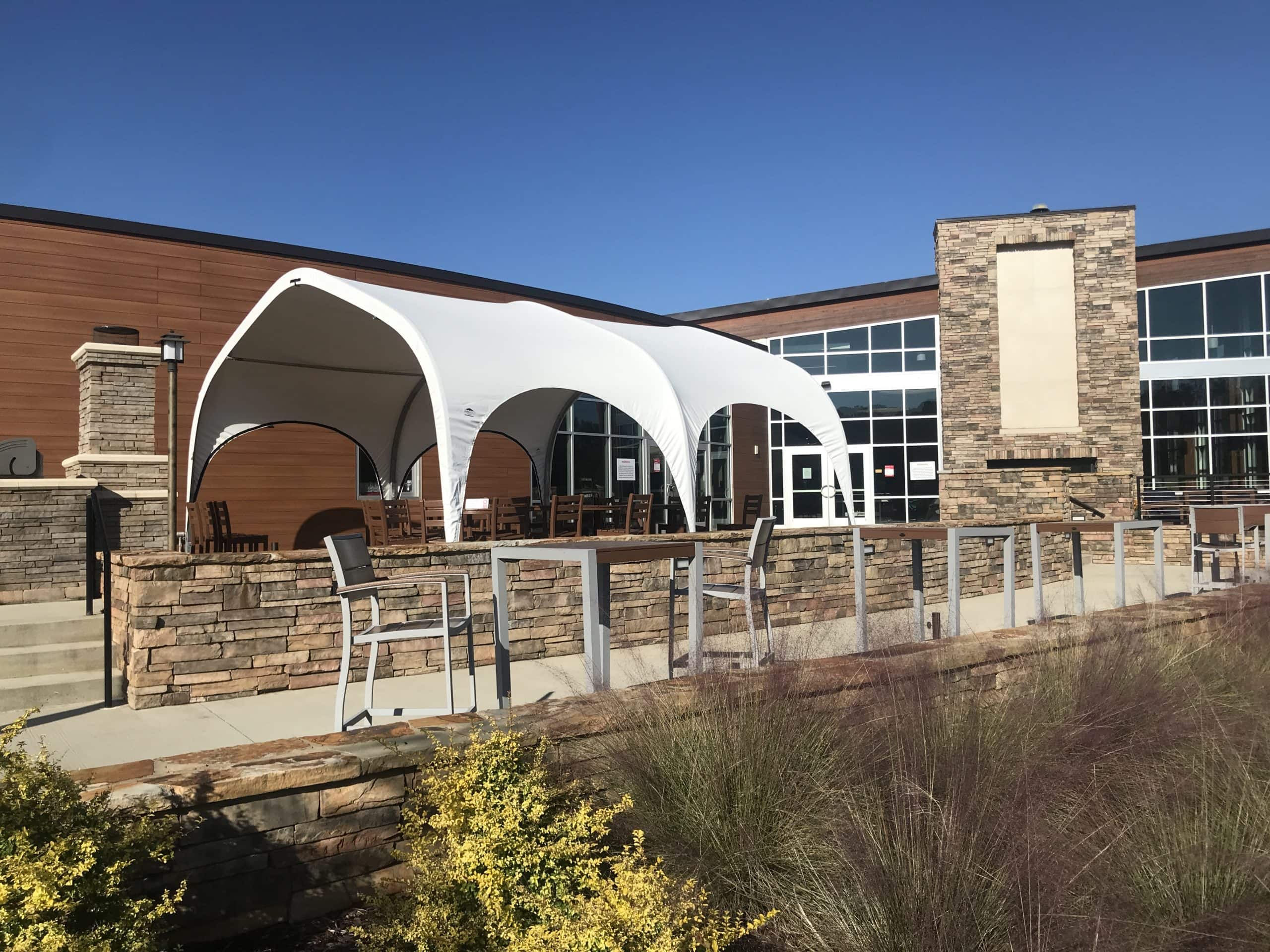 outdoor classroom fabric structure