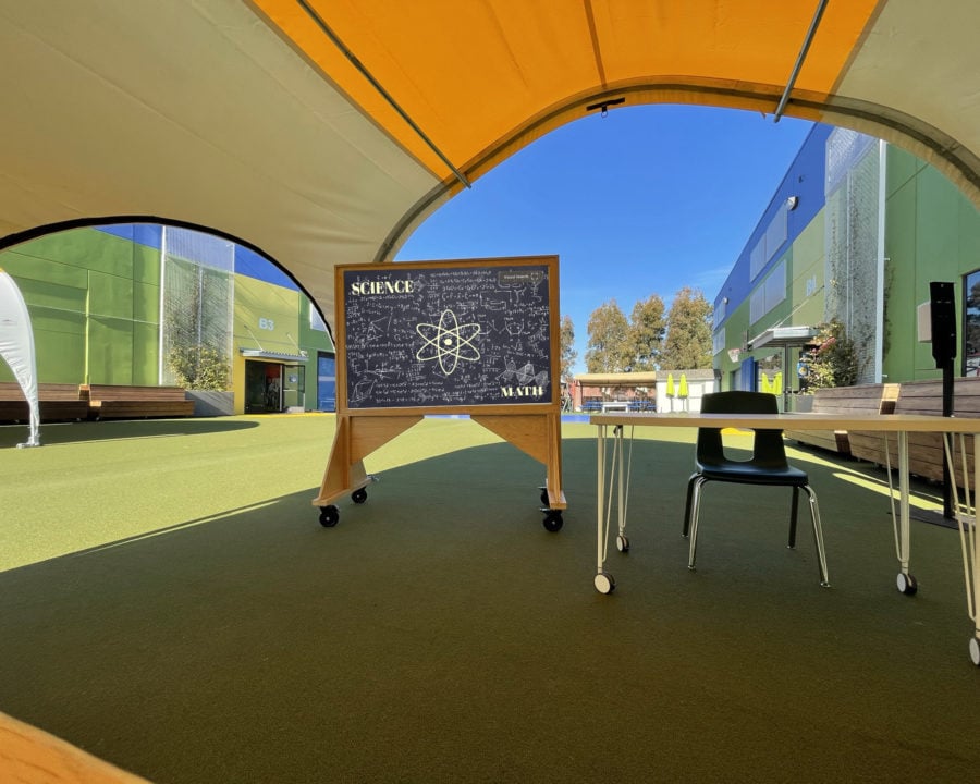 fabric structure for outdoor classroom